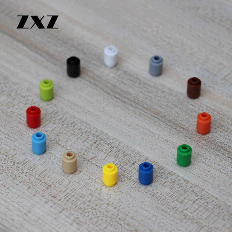 50 шт./лот круглые кирпичные блоки 1X1 DIY россыпью строительные РОБОТ глаз Запчасти