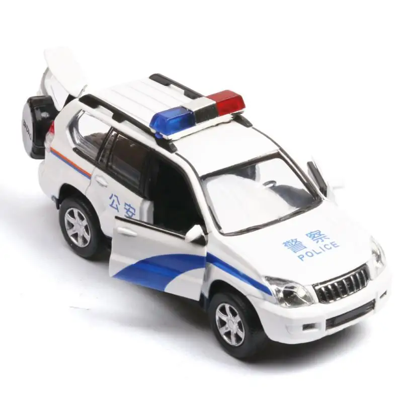 1:32 игрушечный автомобиль PRADO полицейская модель автомобиля металлическая игрушка сплав автомобиль Diecasts& игрушечный транспорт автомобильный светильник звуковая модель игрушки для детей