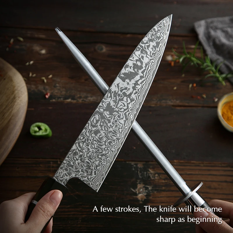  XINZUO New Knife Sharpener Rod Kitchen Accessories High Carbon Stainless Steel Sharpener Stick Knif - 32968449831