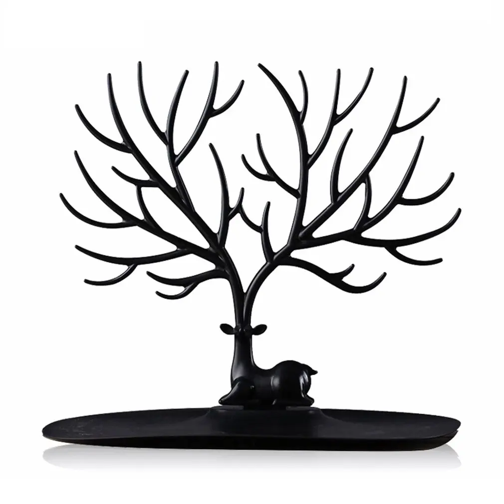 Jwelry Organizer Necklace Earring Deer Stand Display Holder Show Rack Display Jewelry Organizer Key Charms Holder Rack
