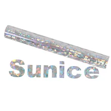 SUNICE DIY сумка кристально-серебряная термопресс ПВХ-аппликации на одежду, термальное крепление компьютерная Порезка текстильная футболка гладить на ткани 50 см x 100 см