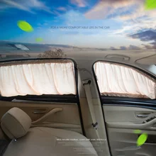 Комплект из 2 предметов, универсальная, автомобильная, заднего вида, навес от солнца для окон жалюзи складная черная тканевая занавеска от солнца автомобиля боковой оконные шторы