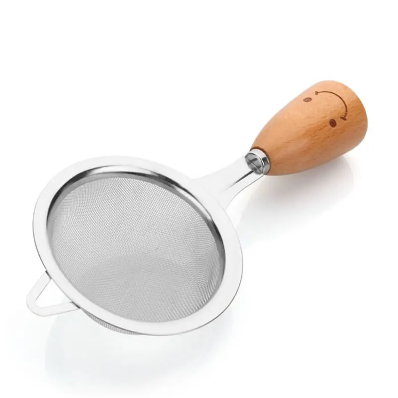 

Stainless Steel Mesh Ladle Fine Flour Sieve Pasta Cleaning Strainer Fruit Vegetable Water Filter Soup Oil Colander Kitchen Tools