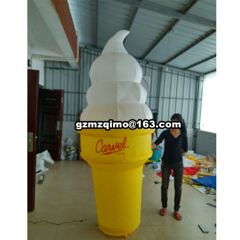 Colorful Wonka Pool Toy Decoration Details about   24" Inch Swirl Inflatable Ice Cream Cone 