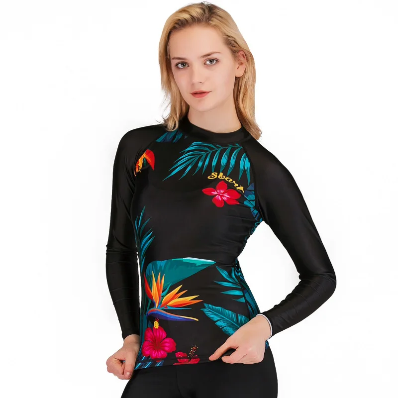 النساء طفح الحرس طويلة الأكمام ملابس السباحة السباحة قميص الأشعة فوق البنفسجية حماية Rashguard الإناث لباس سباحة إركب الرياح الغوص تي شيرت تصفح ... النساء طفح الحرس طويلة الأكمام ملابس السباحة السباحة قميص الأشعة فوق البنفسجية حماية Rashguard الإناث لباس سباحة إركب الرياح الغوص تي شيرت تصفح ...