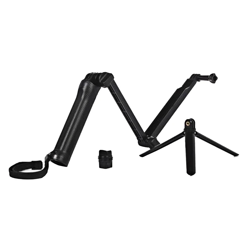 

Adjustable Camera Selfie Stick 3 Sections Folding Arm Mini Tripod Waterproof Monopod Stand For Gopro Yi Camera Photo Accessories