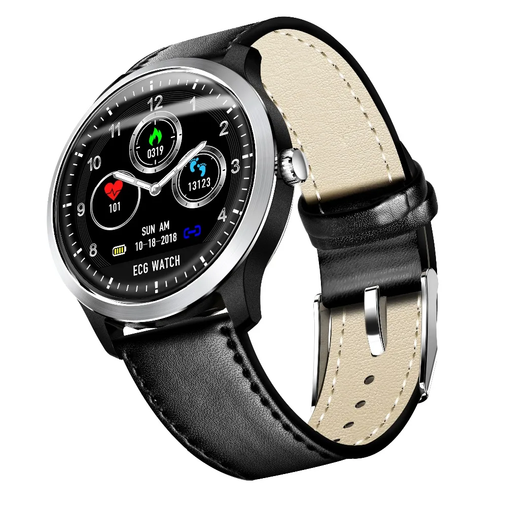 

696 N58 Smart Watch ECG+PPG ECG HRV Report Heart Rate Blood Pressure Monitor Smartwatch IP67 Waterproof Color Screen Pedometer