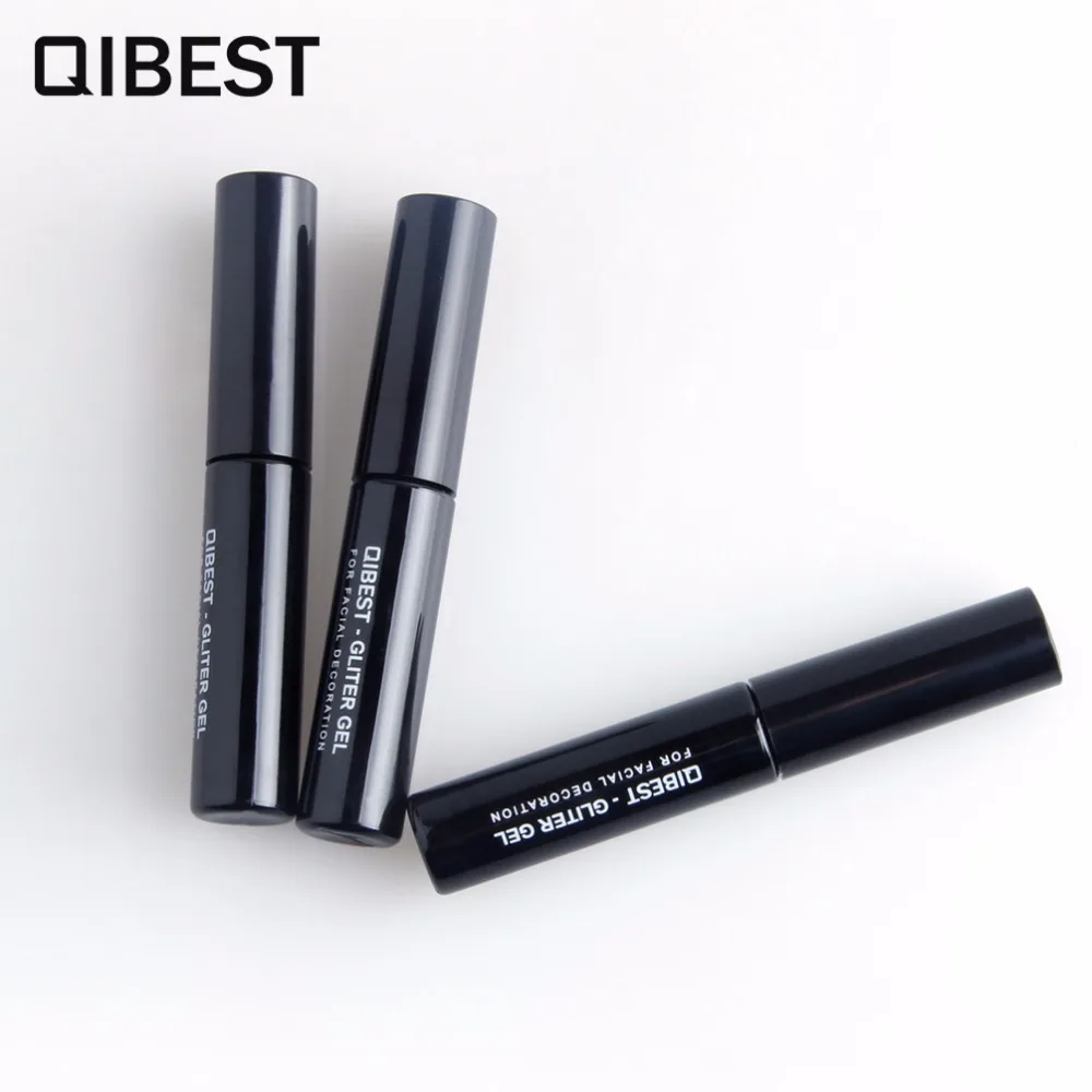 QIBEST высокая вязкость Блеск порошок специальный прочный клей глаз и губ мерцание макияж Быстросохнущий фестиваль блестящая наклейка