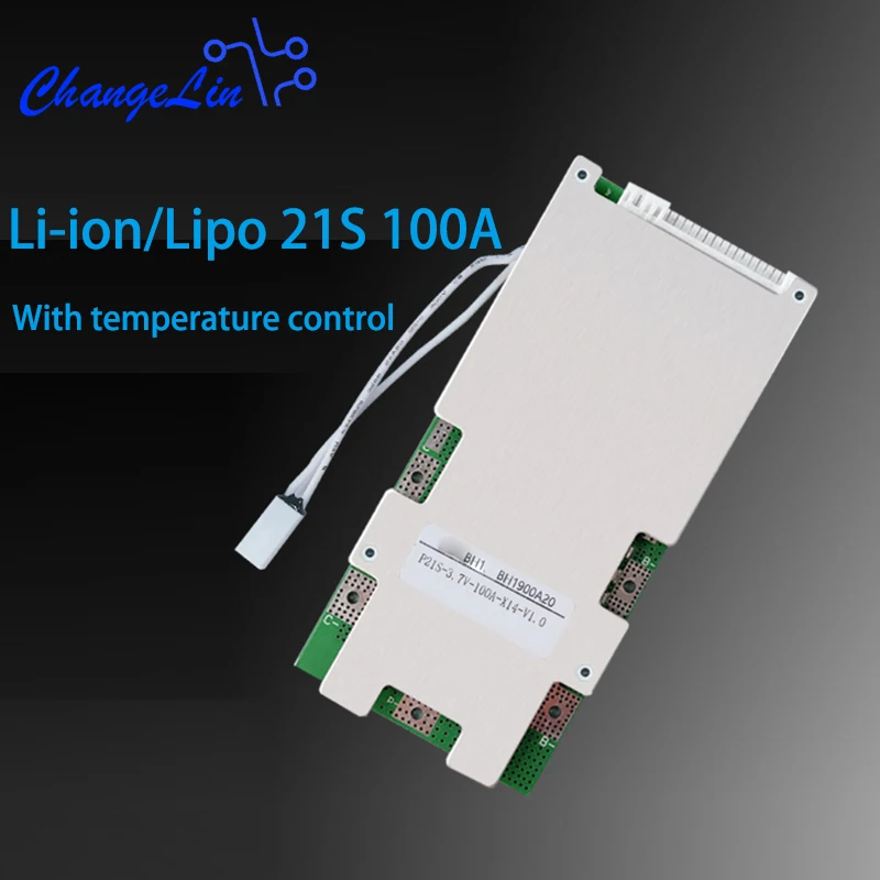 

20S 21S 3.7V 100A Li-ion Lipo Lithium Polymer Protection Board BMS PCM Charge Discharge 18S 16S High Power Temperature Control