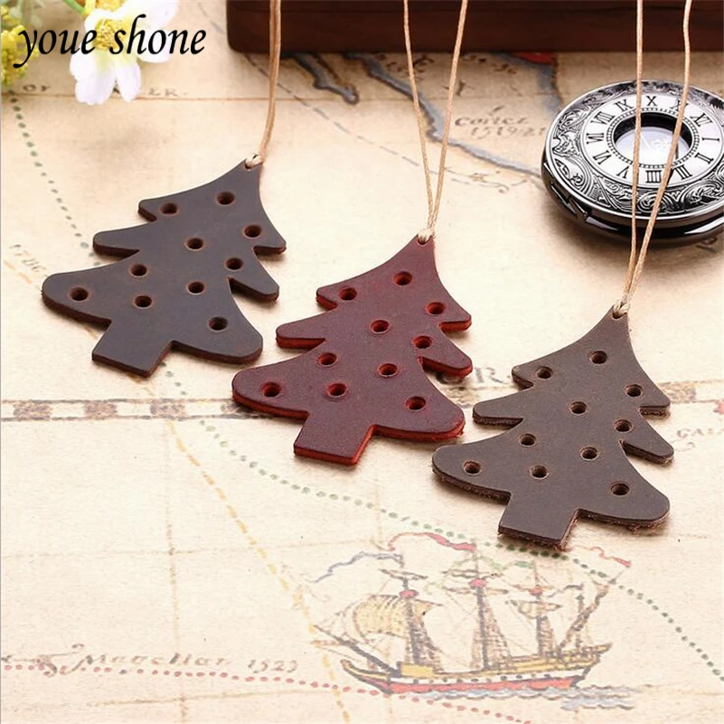 

1PCS Bookmark Retro Crazy Horse Leather Gift Bookmark Creative Handmade Tree Personality Student Leather Good Texture YOUE SHONE