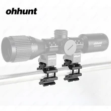 Ohhunt Тактический зажим головка ТРУБЫ БАРРЕЛЬ Крепление Пикатинни Вивер адаптер рельсовая база для охоты AR 15 прицел лазерные фонари