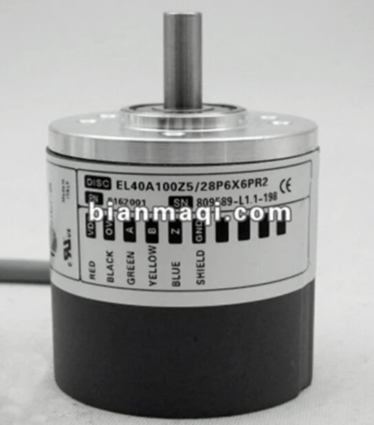 

New EL40A100Z5 / 28P6X6PR2 eltra 6mm solid shaft rotary encoder pulse 100