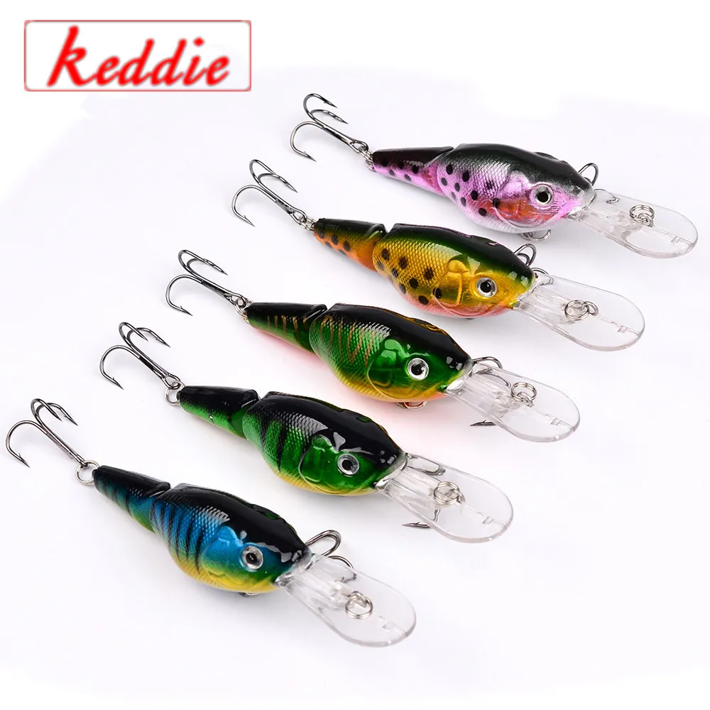 9.5cm 10.5g Wobblers Fishing Lure 2 Segment Crankbait Swimbait Fish