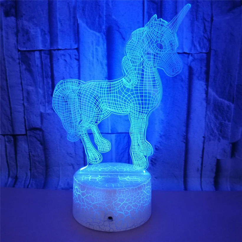 Unicorn 3D night light (5)