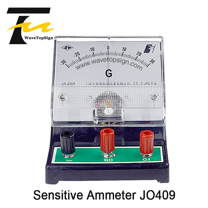 JO409 Sensitif Ammeter G Meja Sensitif Ammeter Induksi Elektromagnetik 