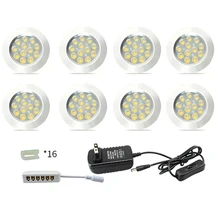 1 компл. DC12V 3 Вт Светодиодная подсветка под шкаф и переключатель и адаптер питания высокая яркость поверхностного монтажа для шкафа, шкафа, витрины