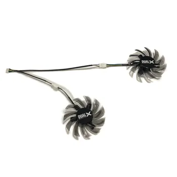 

2PCS Graphics Card Fan 75MM 0.35A 4Pin VGA Cards Cooler For ZOTAC GTX660Ti-2GD5 GTX650Ti Boost Video card cooling