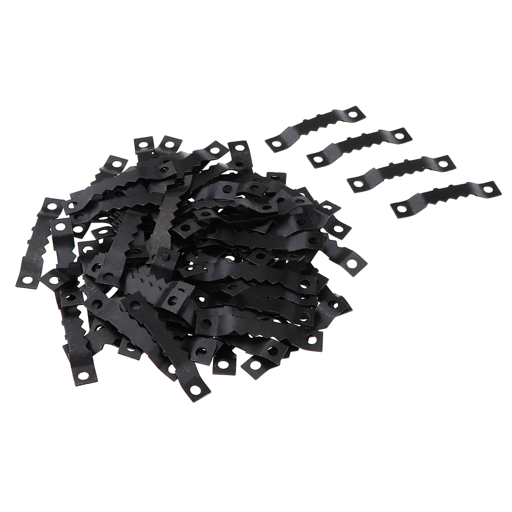 100pcs Sawtooth Picture Photo Frame Mount Hanging Hangers Double Hole for Wooden frame, Canvas Art Hanging Tools