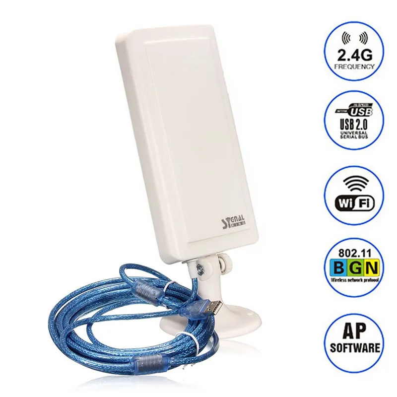  New Up to 3000m WiFi Antenna Long Distance Range Wireless Extender Booster Repeater USB Adapter For Computer Cellphone Tablet 