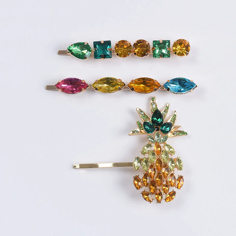 PPG & PGG новые трендовые ZA аксессуары заколки для волос с кристаллами женщин
