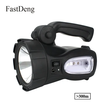 

Rechargeable LED Flashlight Torch High Power Lantern LED Searchlight 300m Range Built-in 2300mAh Lithium Battery 2 Working Mode
