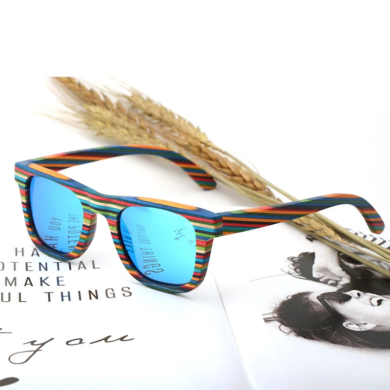 tan Colors Sonnenbrille orange other Uv Gläser Holz Stil Xiwang 2019 Licht Bambus Neue Polarisierende beweis Und Uv400 Blau Farbe Mode grau CnqnHRzwTU