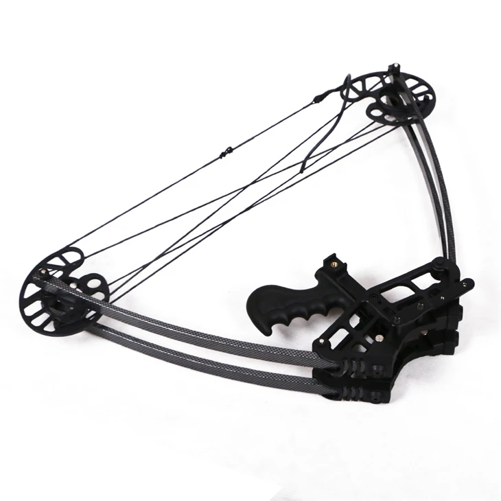 

Left and right hand use triangle compound bow 270fts 50lbs 1 piece