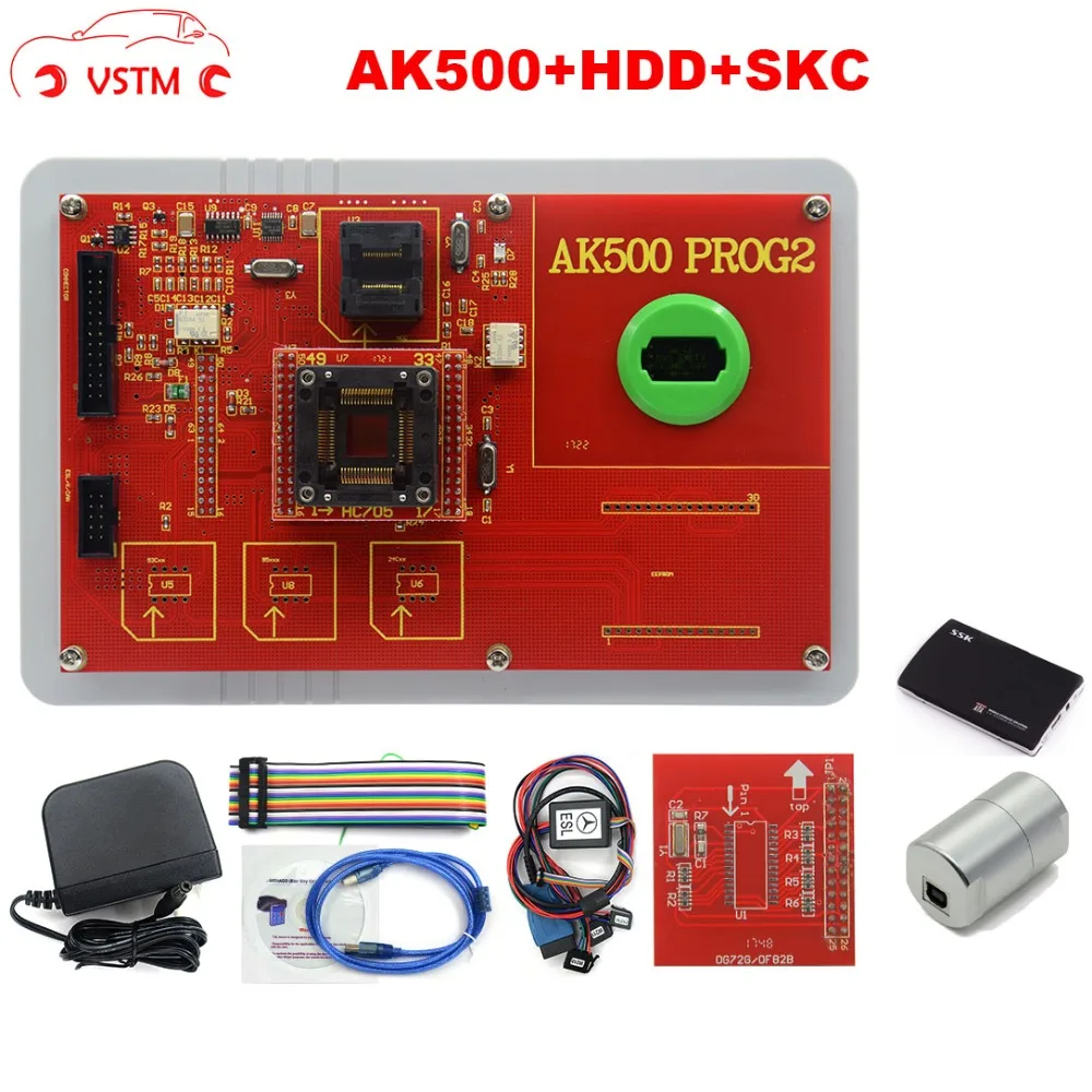 

2019 AK500 Pro AK500 Key Programmer for Mercedes Be-nz With EIS SKC Calculator + HDD database hard disk full set