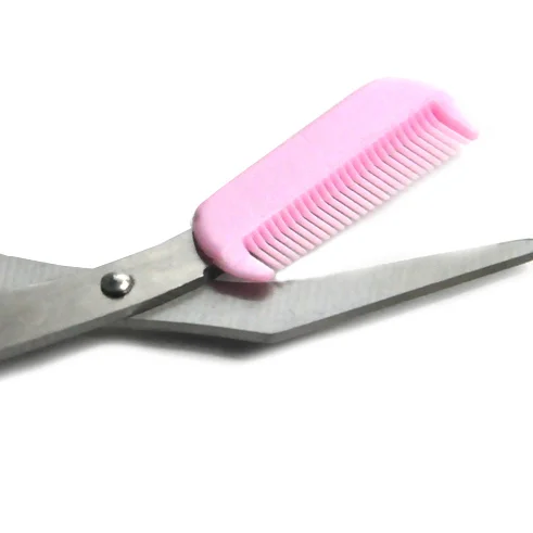 1, комплект с надписью «розовый», инструмент для макияжа с карандаш для бровей Трафареты и ножницы с Мини Расческа косметический бровей Ножи