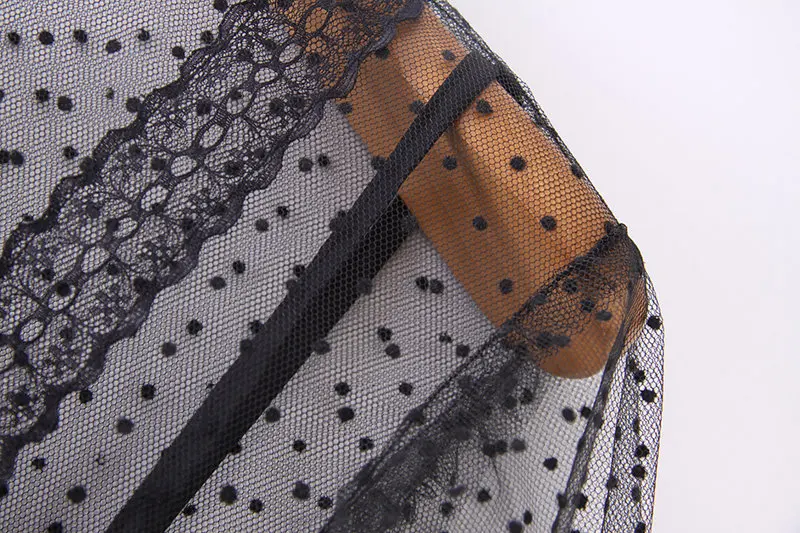 Лето, женское сексуальное полупрозрачное черное платье из вуали, романтическая леди, круглый вырез, короткий рукав, а-силуэт, вечерние, длинные платья, XZWM19030