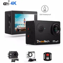 Dveetech Waterproof 30M Action Camera 4K Wifi 16MP 1080p Full HD Underwater Camera Sport Action Video Outdoor Camera with Remote
