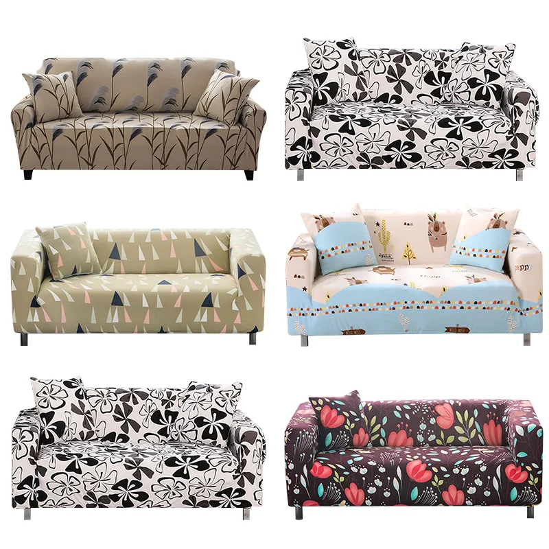 Buy 1pcs Flower Leaf Pattern Soft Stretch Sofa Cover