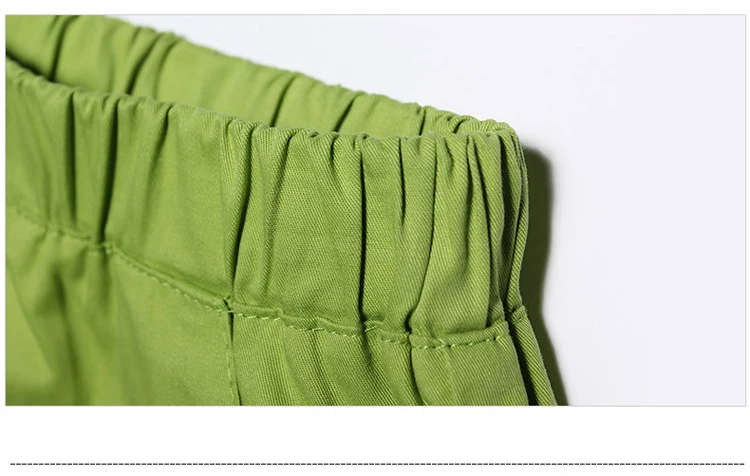 New Korean version of the shorts Ms. Summer Waist Loose Large fat MM Wide leg Large size Sports Casual Student Candy colors (33)