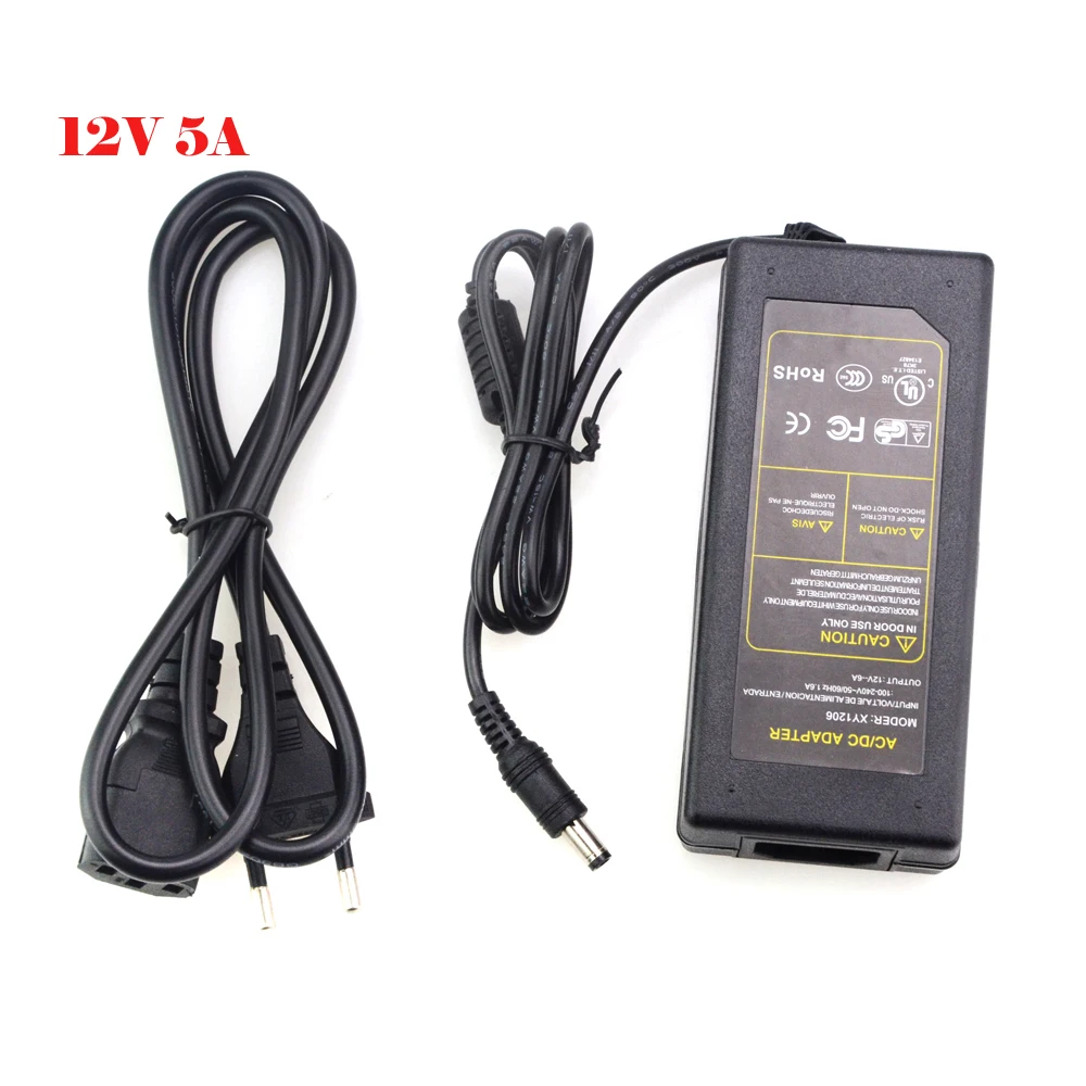 2018 Новый AC 110V 220V к DC 1A 2A 3A 5A 12V ЕС адаптер питания для 5050 5630 3528 3014 RGB Светодиодные