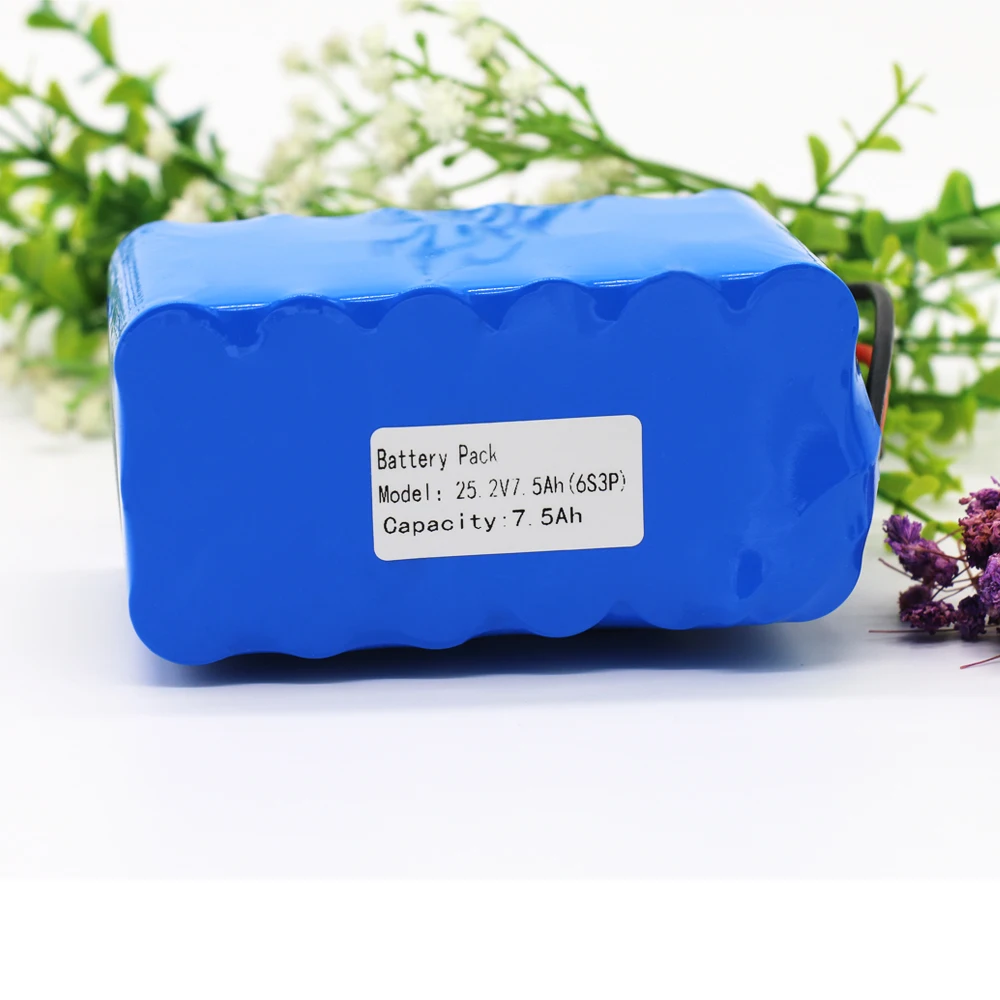 KLUOSI 24V аккумулятор 6S3P 25 2 V 7500mAh литий ионный с 20A сбалансированной BMS для небольшого