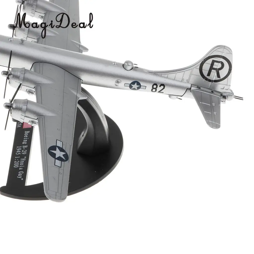 1/200 Diecast WWII US Boe ing B-29 Enola Gay Aircraft - Superfortress Bomber Warplane Model Airplane Toy Collectibles Home Decor