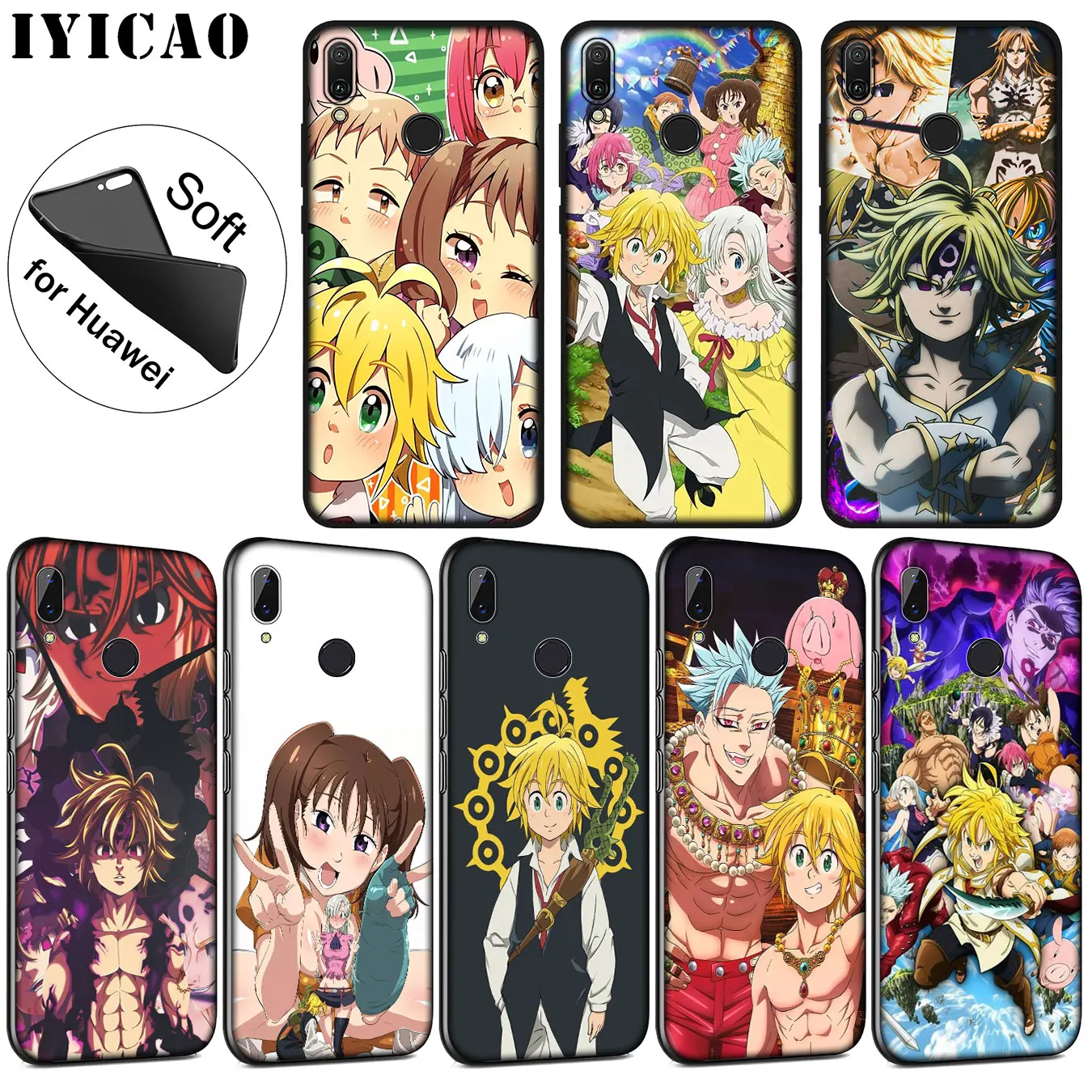 IYICAO Nanatsu no Taizai Seven Deadly Sin Мягкий силиконовый чехол для Huawei P30 P20 Pro P10 P9 P8 Lite Mini 2017 2016 P