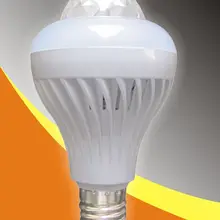 E27 8 Вт RGB свет сцене с традиции белый Цвет Освещение этап Авто вращающийся свет лампы для партии Дискотека DJ