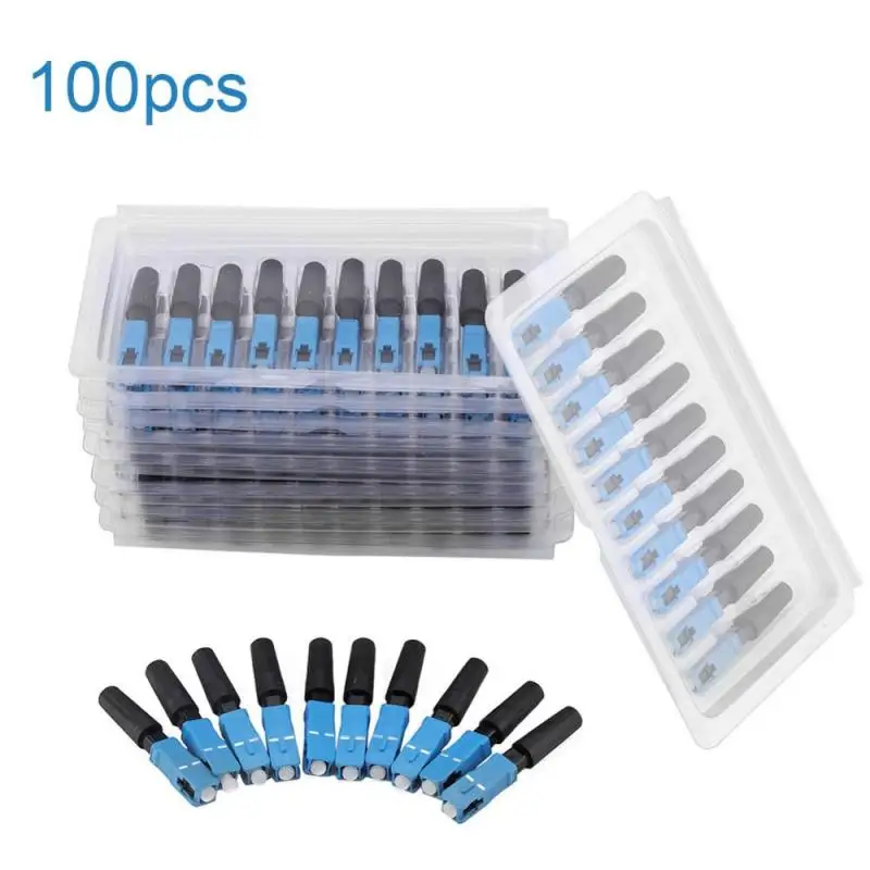Garsent 10PCS SC Optic Fiber Quick Connector SC//UPC Fast Adapter Single Mode Optic Fiber Quick Connector for FTTH//ODF.