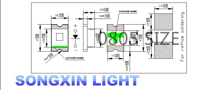 100 шт. 0805 ультра яркий SMD, R, G, B, W, Y, светодиодный s, 0805 SMD светодиодный, красный, зеленый, синий, белый, желтый светильник