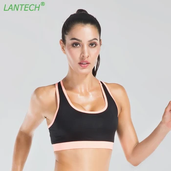 

LANTECH Women Bra Fitness Jogger Wireless Push Up Shockproof Exercise Clothes Fashion Casual Bras
