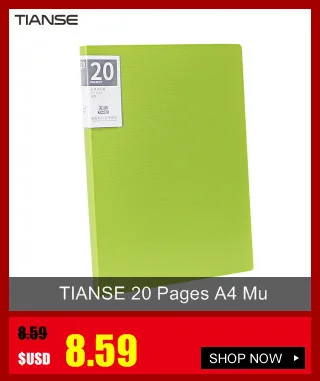 TIANSE 30 страниц многослойная A4 папка для файлов вставить для книги с отрывными листами красочные студент нотная тетрадь книга данных