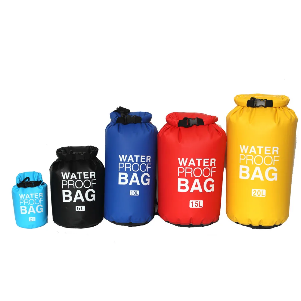 

Outdoor PVC Waterproof Dry Sack Storage Bag Rafting Sports Kayaking Canoeing Swimming Bag Travel Kits 2L 5L 10L 15L 20L 30L