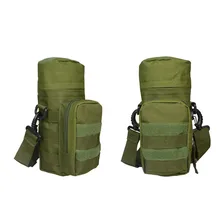 Outdoor Multi-functional Camouflage Water Bottle Bag Waist Hanging Military Large Kettle Pack Crossbody Bags Waterproof Nylon