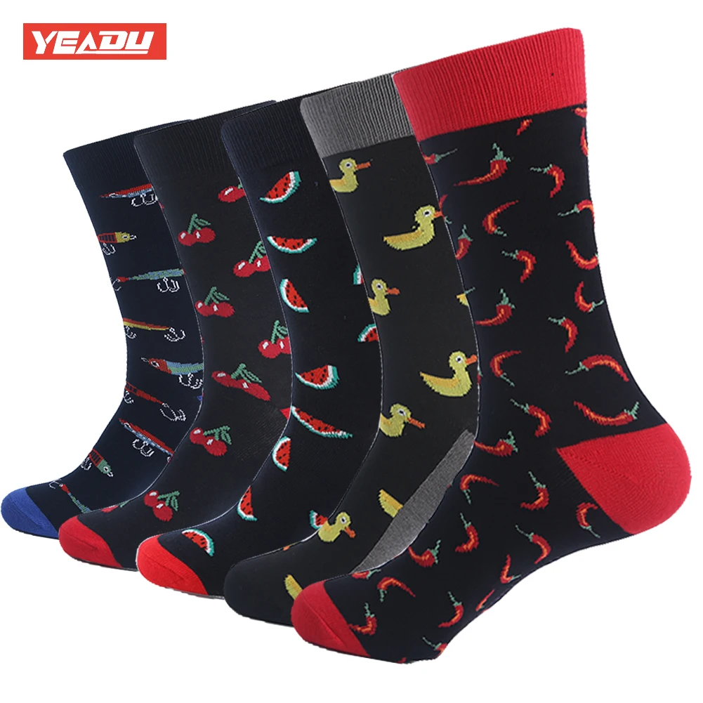 Buy YEADU 85 Combed Cotton Men's Long Dress Socks