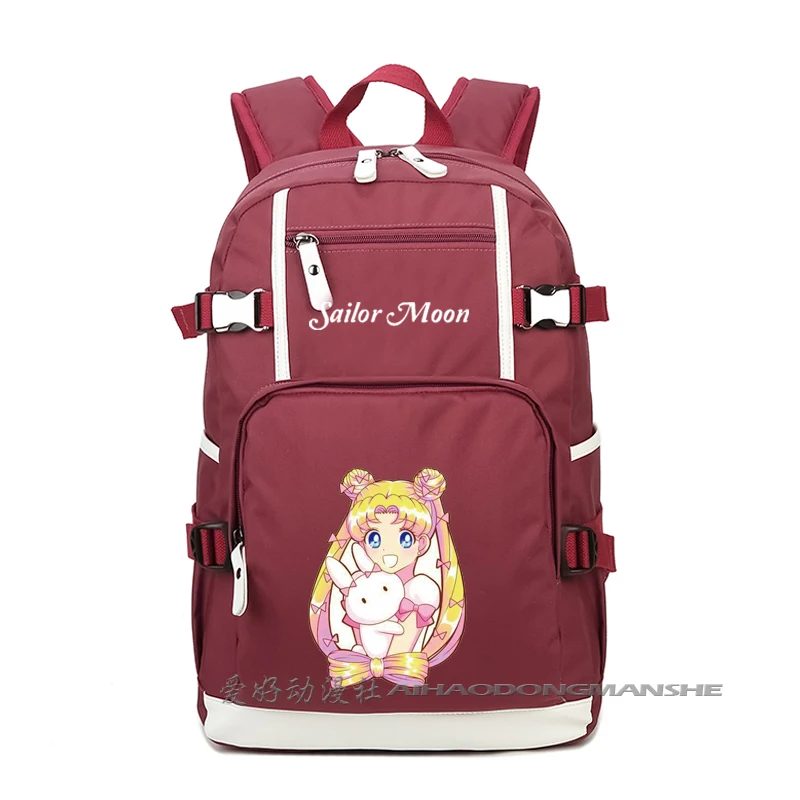 Harajuku Сейлор Мун светящиеся рюкзаки для косплея для женщин аниме ноутбук школьный Kawaii милый женский рюкзак A71205 - Цвет: 16