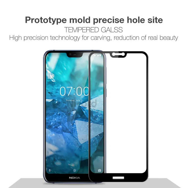 Nicotd для Nokia 3 2 4 6 8 7 закаленное стекло Защита экрана полное покрытие Защитная