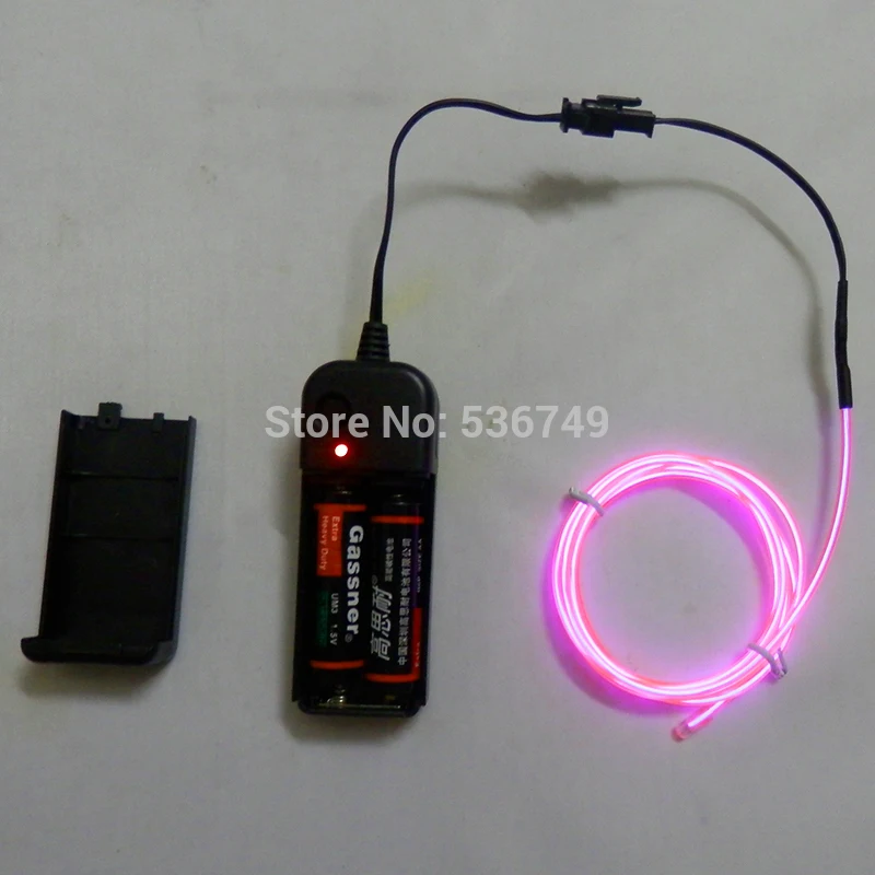 

1m/3m/5M 3V Flexible Neon Light Glow EL Wire Rope tape Cable Strip LED Neon Lights Shoes Clothing Car waterproof led strip New