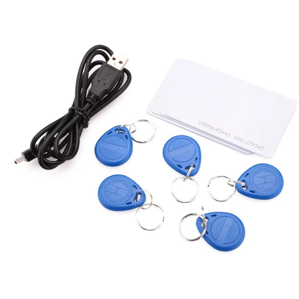 Giantree 125 мГц RFID Card Reader EM4100 формат ID Card/IC Card Reader для Mifare с 5 Writable Keytags для Управление доступом