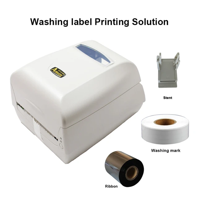 Clothing Label Maker 4inch Thermal Transfer Label Printer With USB For Wash  Care Label ,Shipping Label Provide Software